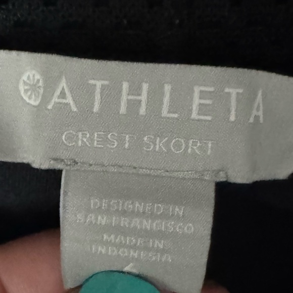 Athleta Black Crest Skort Size 6 - Picture 4 of 5